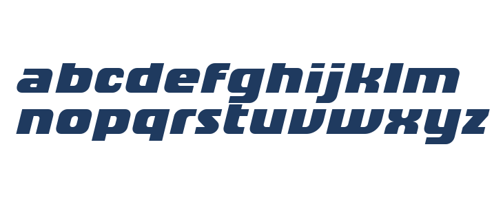 Chiq Reduced Black Italic Lowercase