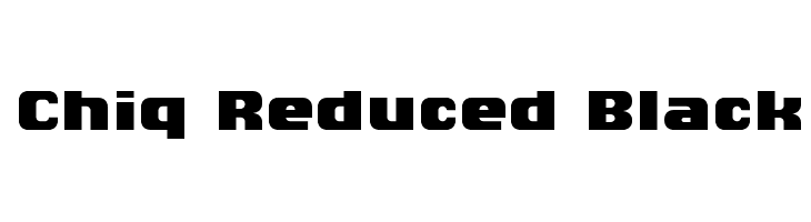 Chiq Reduced Black  免费字体下载