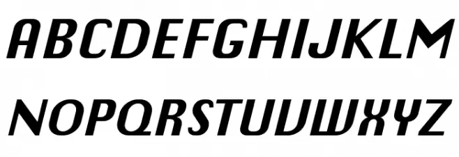 Chiq Reduced Bold Italic Font OTHER CHARS