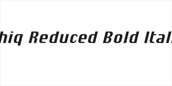 Chiq Reduced Bold Italic Logo