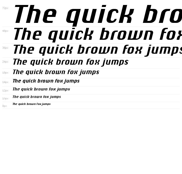 Chiq Reduced Bold Italic Waterfall