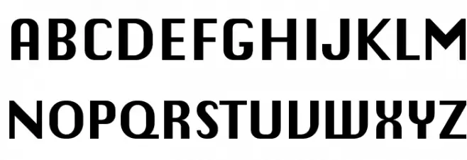 Chiq Reduced Bold フォント 大文字