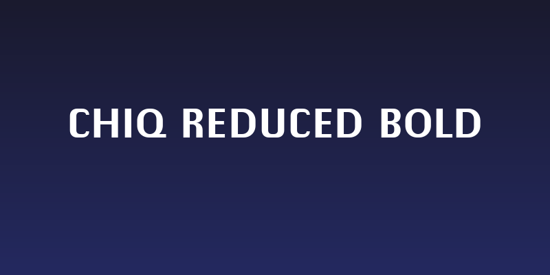 Chiq Reduced Bold Social Header
