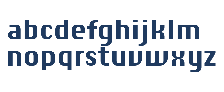 Chiq Reduced Bold Lowercase