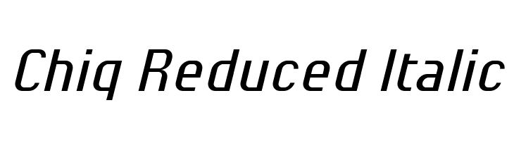 Chiq Reduced Italic  Fuentes Gratis Descargar