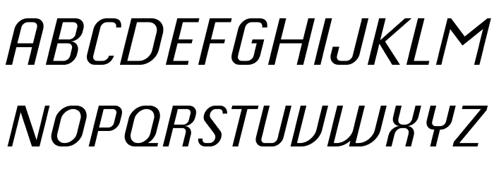 Chiq Reduced Italic Font OTHER CHARS