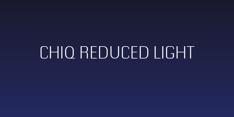 Chiq Reduced Light Social Header