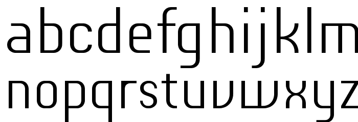 Chiq Reduced Light Font LOWERCASE