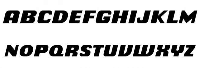 ChiqReduced-BlackItalic Fonte MAIÚSCULAS