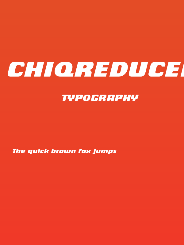 ChiqReduced-BlackItalic Poster