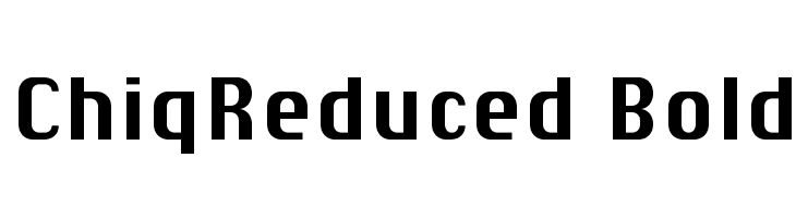 ChiqReduced-Bold  Fuentes Gratis Descargar