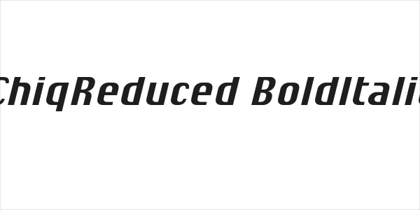 ChiqReduced-BoldItalic Logo