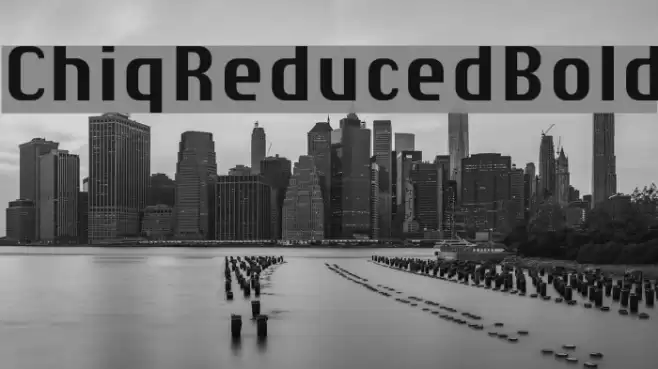 ChiqReduced-Bold Font examples