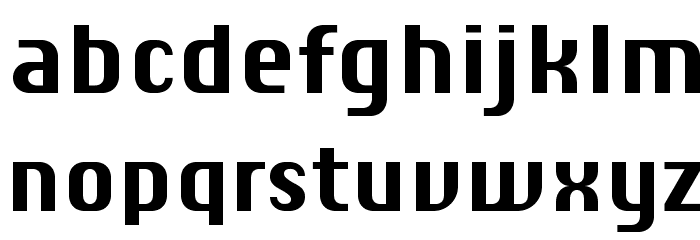 ChiqReduced-Bold Font LOWERCASE