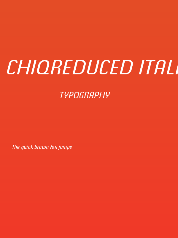 ChiqReduced-Italic Poster