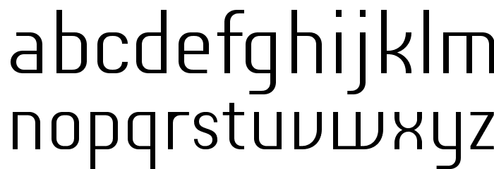 ChiqReduced-Light Font LOWERCASE