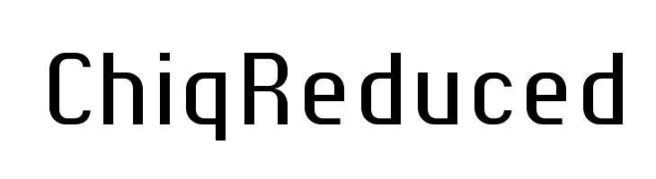 ChiqReduced  Frei Schriftart Herunterladen