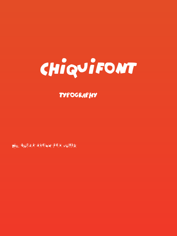 ChiquiFont Poster