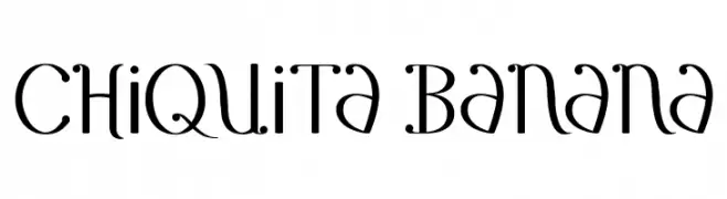 Chiquita Banana  font caratteri gratis