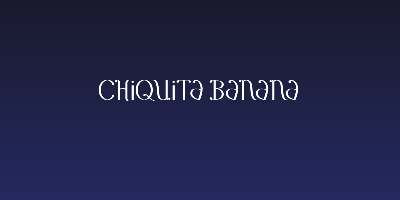 Chiquita Banana Social Header