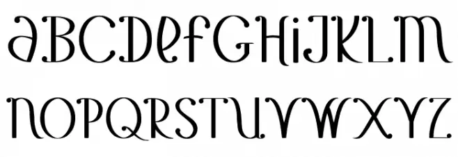 Chiquita Banana Schriftart Kleinbuchstaben