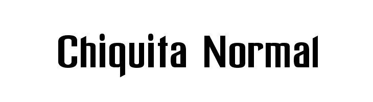 Chiquita Normal Font