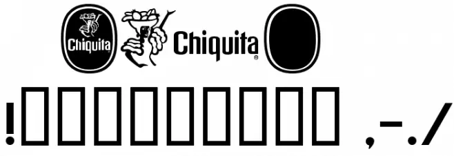 Chiquita Normal フォント その他の文字
