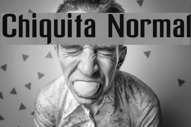 Chiquita Normal フォント examples