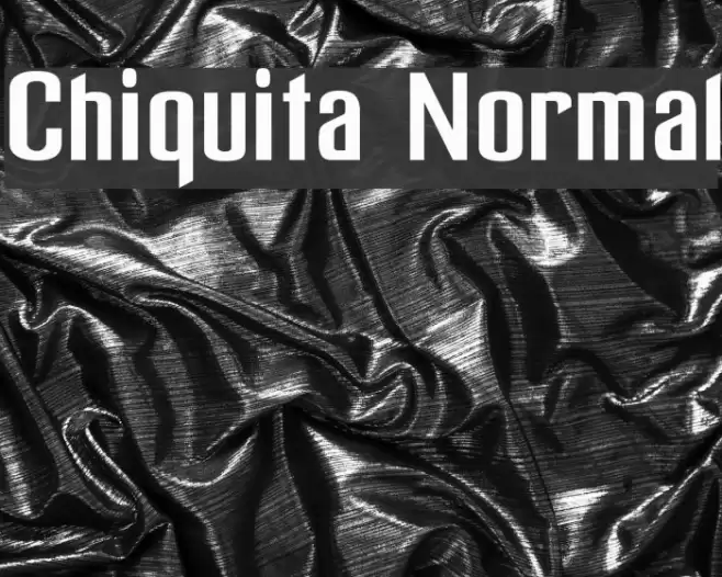 Chiquita Normal フォント examples
