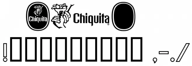 Chiquita Outlined Font OTHER CHARS