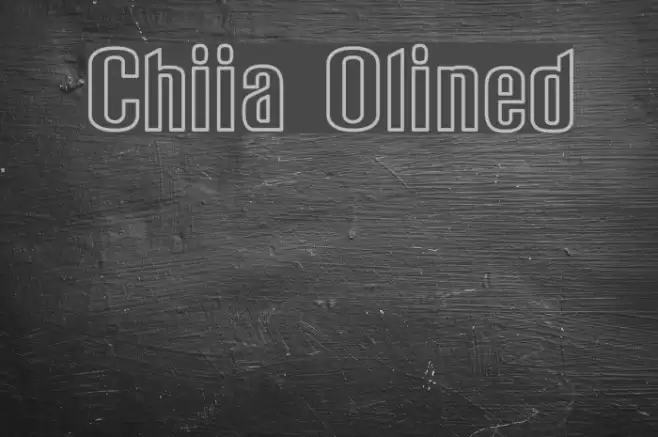 Chiquita Outlined Font examples
