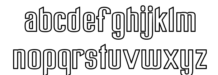 Chiquita Outlined Font Litere mici