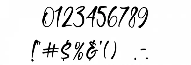 Chiquite Font OTHER CHARS