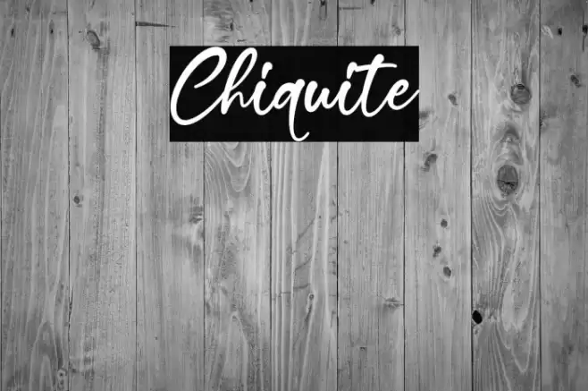 Chiquite Font examples