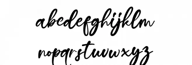 Chiquite Font LOWERCASE