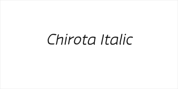 Chirota Italic Logo