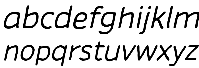 Chirota Italic Font LOWERCASE