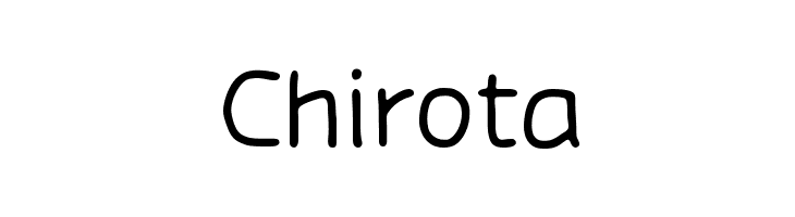 Chirota Font