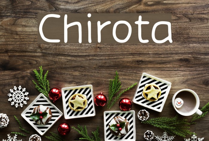 Chirota Font examples