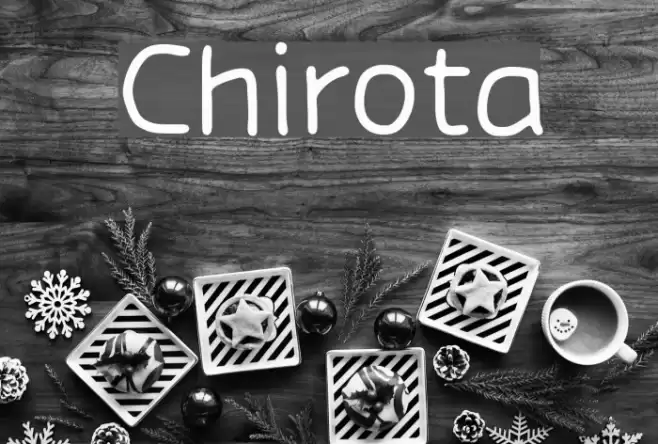 Chirota Caratteri examples