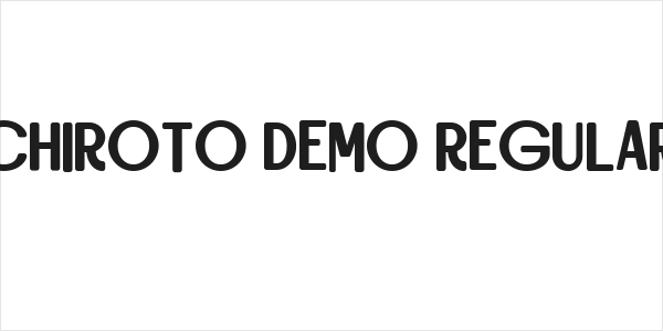 Chiroto DEMO Regular Logo