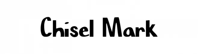Chisel Mark  Frei Schriftart Herunterladen