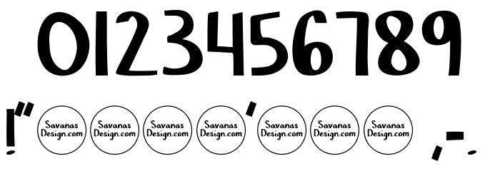 Chisel Mark Font OTHER CHARS