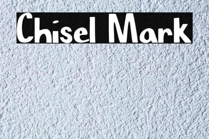 Chisel Mark Font examples