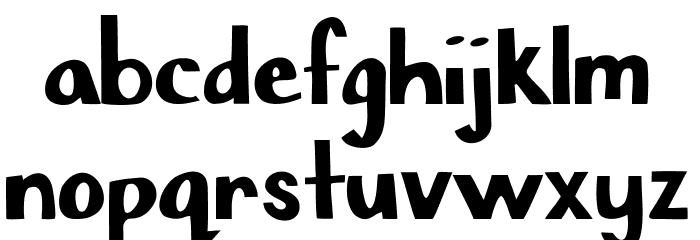 Chisel Mark Font LOWERCASE