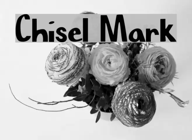 Chisel Mark Font examples