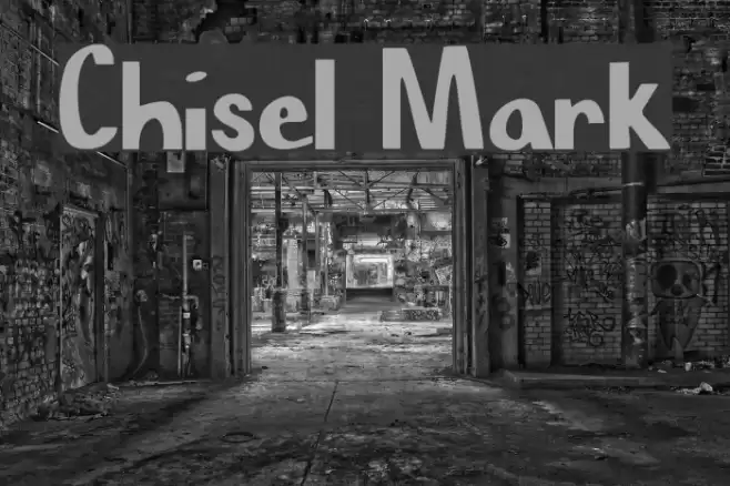 Chisel Mark Font examples