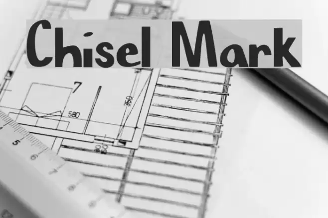 Chisel Mark Font examples