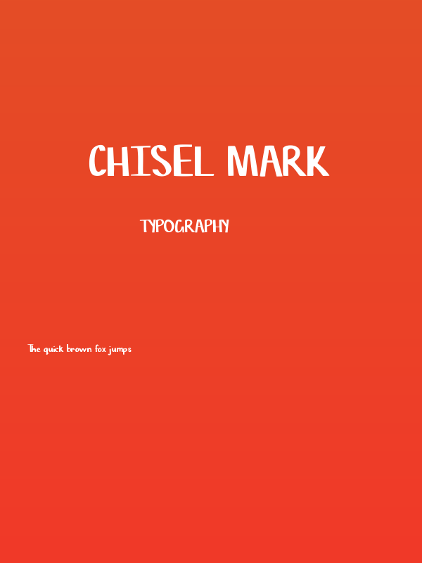Chisel Mark Poster