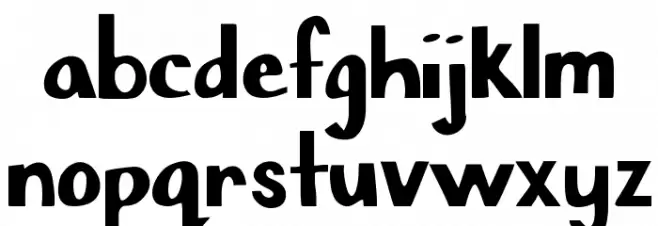 Chisel Mark Schriftart Kleinbuchstaben